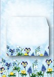 briefpapierset A4
kringlooppapier
'voorjaarsbloeiers'
6 vel, 6 enveloppen
